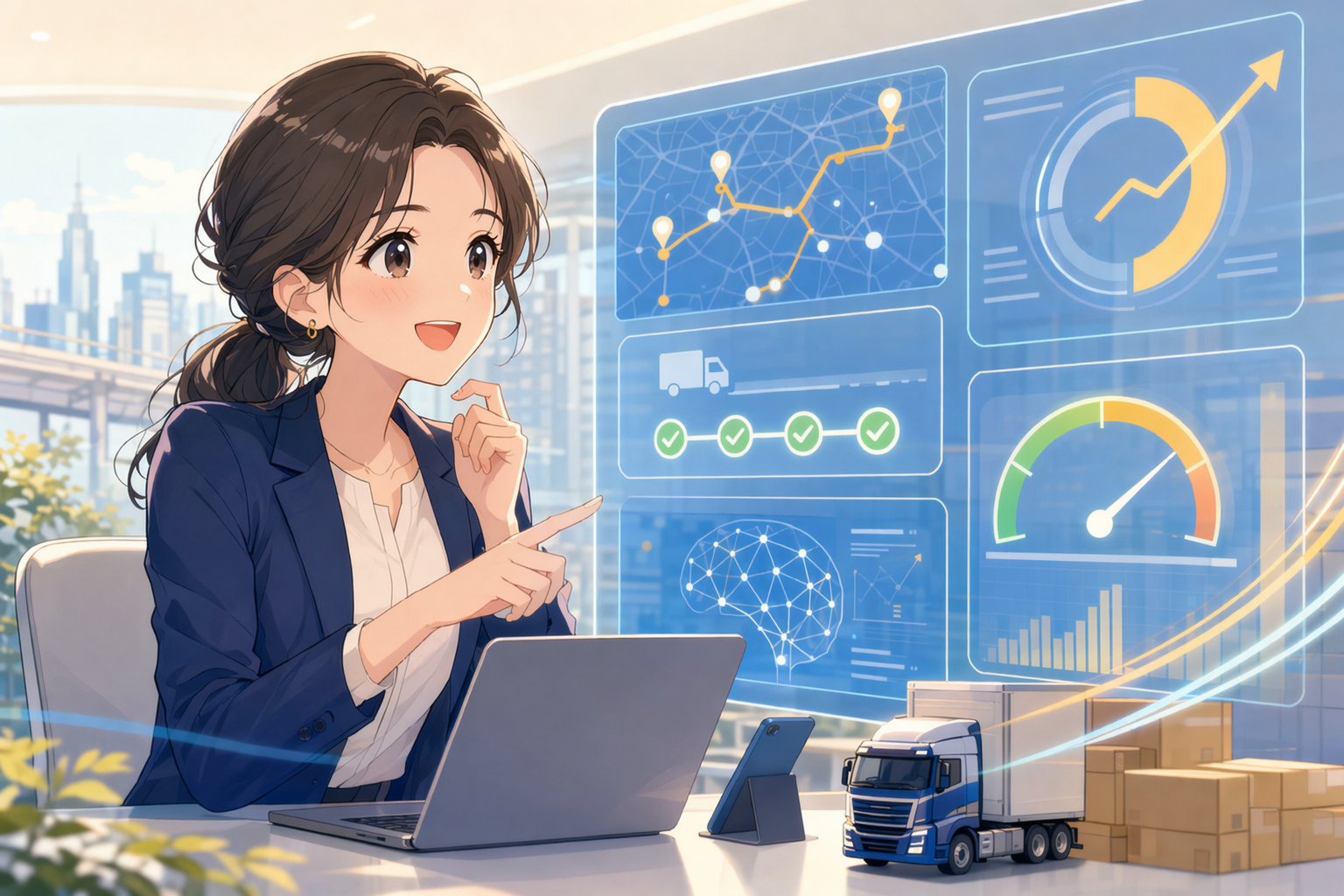 ソフトバンクの物流AIエージェント導入で配送効率40%向上──AIエージェントのROI試算フレームワーク【2026年版】